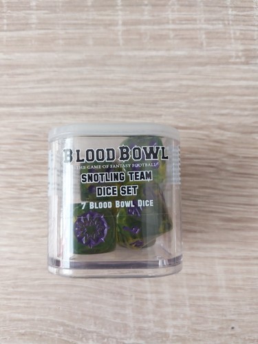 Blood bowl snotling team dice - bowl,