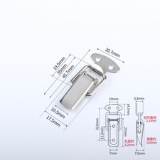 1x Edelstahl Kofferverschluss