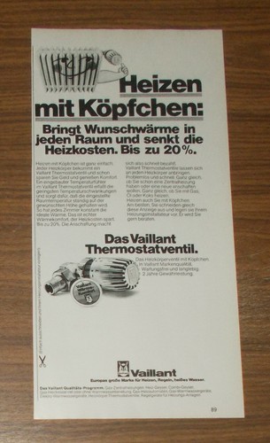 Seltene werbung vaillant - seltene,
