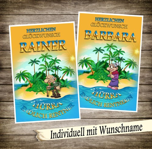 Urkunde karte rente - , ruhestand