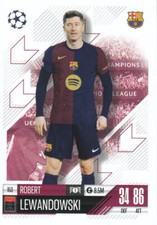 Robert Lewandowski Stürmer Barcelona Topps Match Attax Fußball Sammelkarte 153