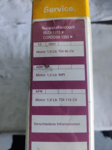 Reparaturhandbuch seat ibiza - reparaturhandbuch,