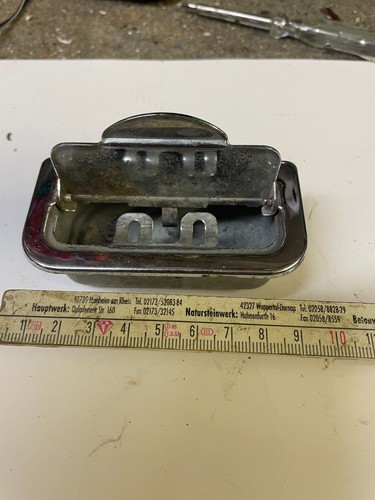 Aschenbecher oldtimer chrom - aschenbecher,