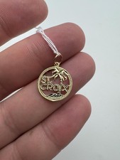 14k Gelbgold St. Croix Charm