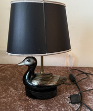 Tischlampe, Enten Lampe, Metall mit Holz lackiert ? (945)