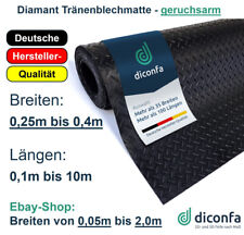 Gummimatte Diamant Tränenblech-matte 3mm GERUCHSARM 0,25m 0,3m 0,35m 0,4m BREIT