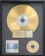 original RIAA Award George Winston - Forest - gold US goldene Schallplatte