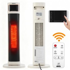 2000W Elektrokamin Elektrischer Kamin Drehbare Heizlüfter Stand Heizgerät Warm