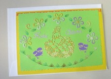 Grußkarte - Fadengrafik