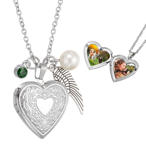 Herz anhänger kette mit - mit, may