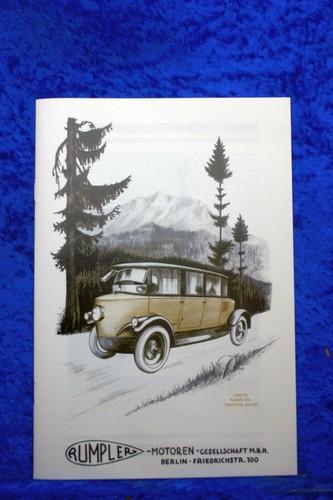 Rumpler tropfenwagen prospekt - rumpler,