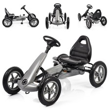 GOKART Tretauto Kinderfahrzeug Handbremse für Kinder Auto mit 4 Rädern 3-stufige