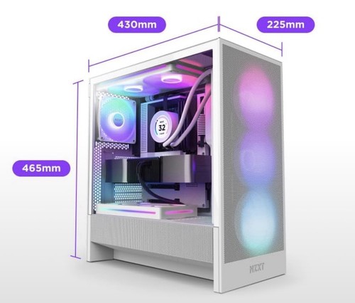 Nzxt flow rgb weiß - –, –