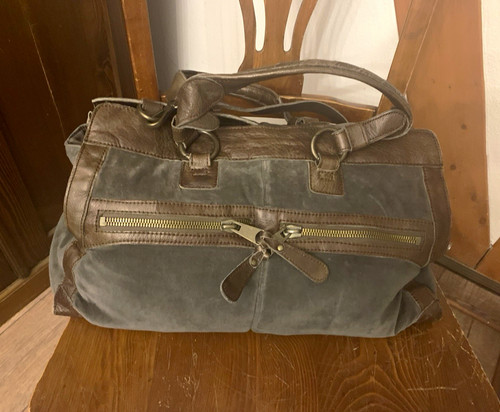 Leder weekender reisetasche - leder,