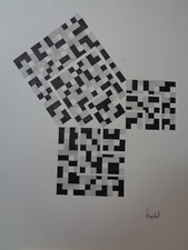 OP-Art Grafik Zeichnung