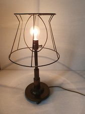 Antike Messing- Tischlampe