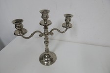 Vintage Kerzenleuchter silber farben  dreiarmig Höhe 28 cm,