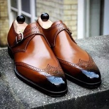 Handmade Shoes Men Brown