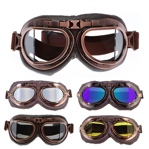 Motorradbrille mit leder - pu,