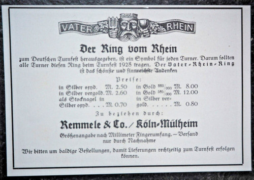 Der ring vom rhein remmele - ,,