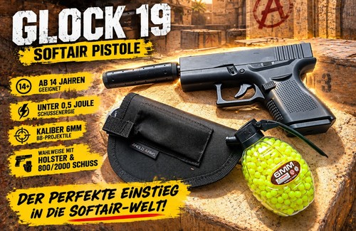 Neu softair airsoft pistole - neu,
