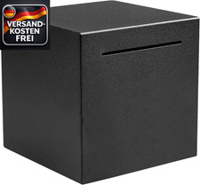 Edelstahl Spardose schwarz