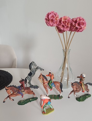 Elastolin pferde cowboys und - pferde,,