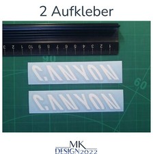 Sattelstange Fahrrad Rennrad Rahmen Aufkleber passend für Canyon 2x Weiß 10cm