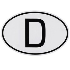 D-Schild Aufkleber