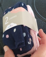 2 bunt gepunktete Thermo Leggings - Gr.74/80 - Topomini - neu ovp