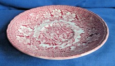 Royal Tudor, Untertasse 14,5cm, Coaching Taverns rot, weitere, Keramik