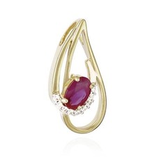 Kettenanhänger echt Rubin 333