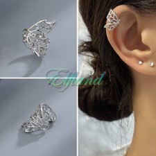 Ohrschmuck Ohrklemme Ohrclip Ear Cuff * Schmetterling Durchbrochen * Vintage