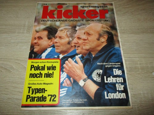 Kicker 1972 72 helmut - kicker, 4.4.1972