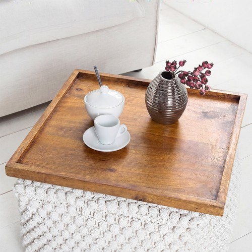 Massivholz tablett makassar - tablett,