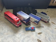 Playmobil Eisenbahn Rc Train 4010 und Weichen 4323 und Anhänger 4323