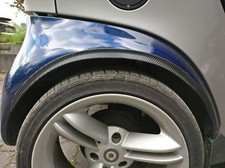 für SMART tuning felgen 2x Radlauf Kotflügel Leisten Verbreiterung CARBON look