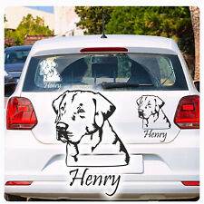 Labrador Name Auto Aufkleber Autoaufkleber Sticker Hund Hundeaufkleber A1096