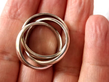 Ring silber 925 dreifach - silber,