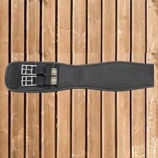 Busse Sattelgurt VINYL-GEL-DR, elastisch, Dressur Gurt, Kurzgurt, schwarz