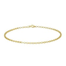 Massiv 9ct Gelbgold Belcher Armband 20 cm/8 cm