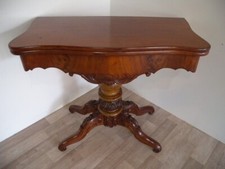Antik Spieltisch Konsole Beistelltisch Biedermeier Louis Philippe Mahagoni