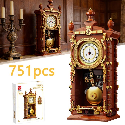 Retro uhr bausteine set - uhr,