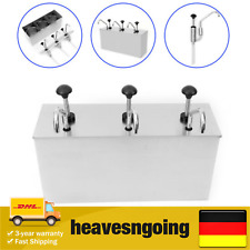 4L x 3 Saucenspender Senf Ketchup Spender Edelstahl Pump Soßenspender Dispenser