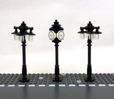 Lego® 2 Laterne und 1 Uhr MOC