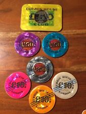 Casino Plaque Jeton LONDON Curzon House Set