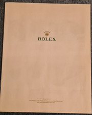 Rolex Buch Original mit Preisliste mit vielen Top Rolex Uhren + Farbfotos sehr g