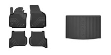 Frogum Fußmattensatz Autoteppich + Kofferraumwanne für VW Golf Plus Van 521
