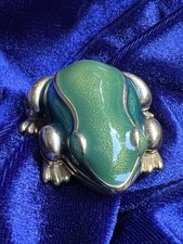 Estée Lauder Vintage Türkis - Grüner Frosch „ Cinnabar „ Solid Perfume 1989