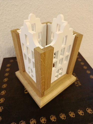 Laterne grachtenhaus holz - laterne,
